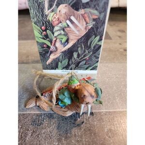 Hallmark 1995 Fishing Party ornament Xmas Decor Santa Claus walrus